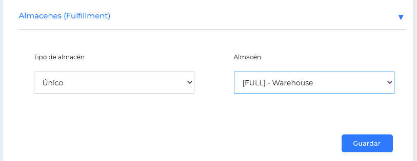 Almacén Fulfillment único