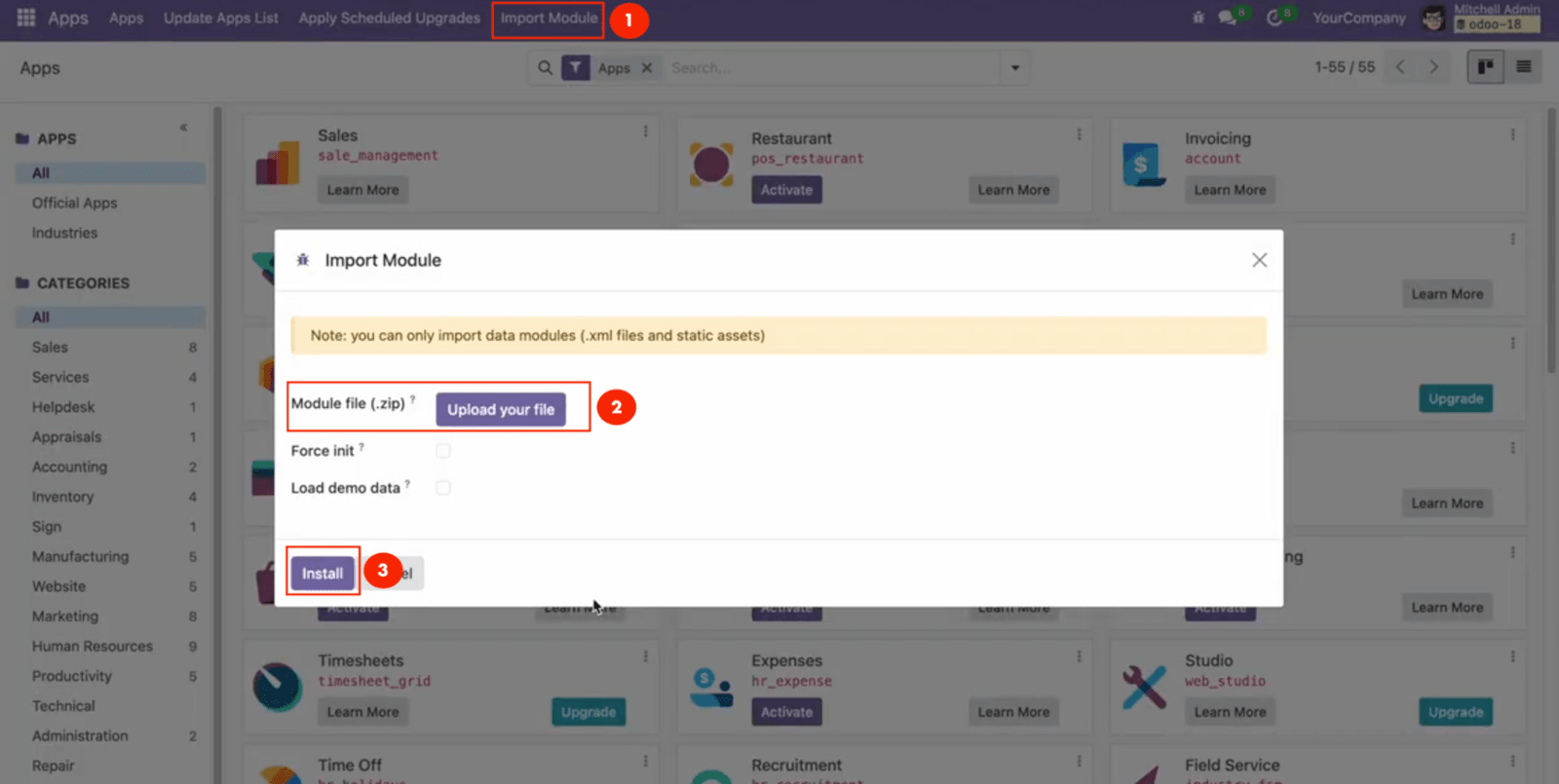 Apps - Odoo