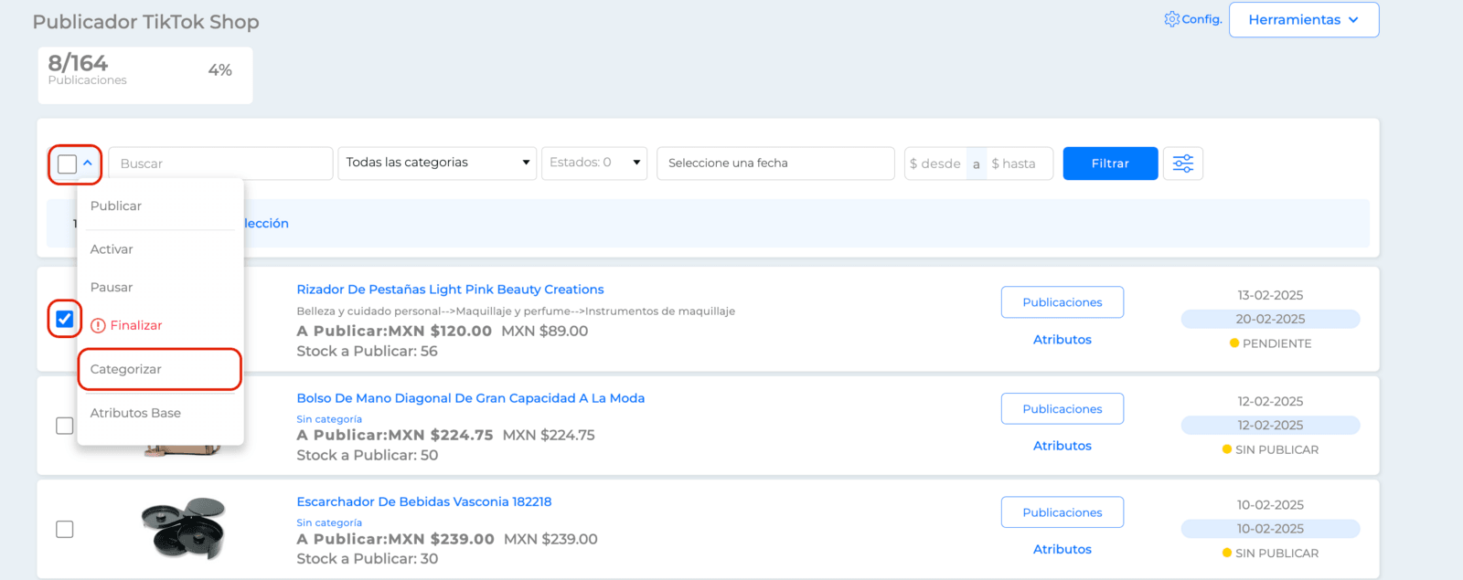 Categorizar