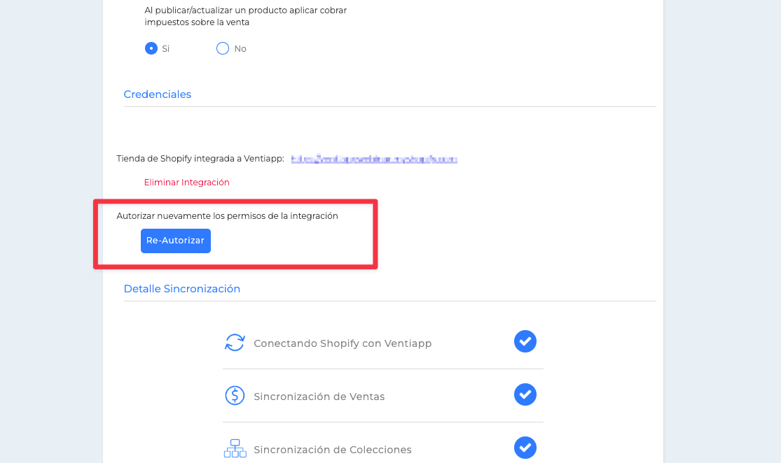 Configuración Shopify - Credenciales