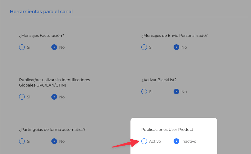 Publicaciones User product