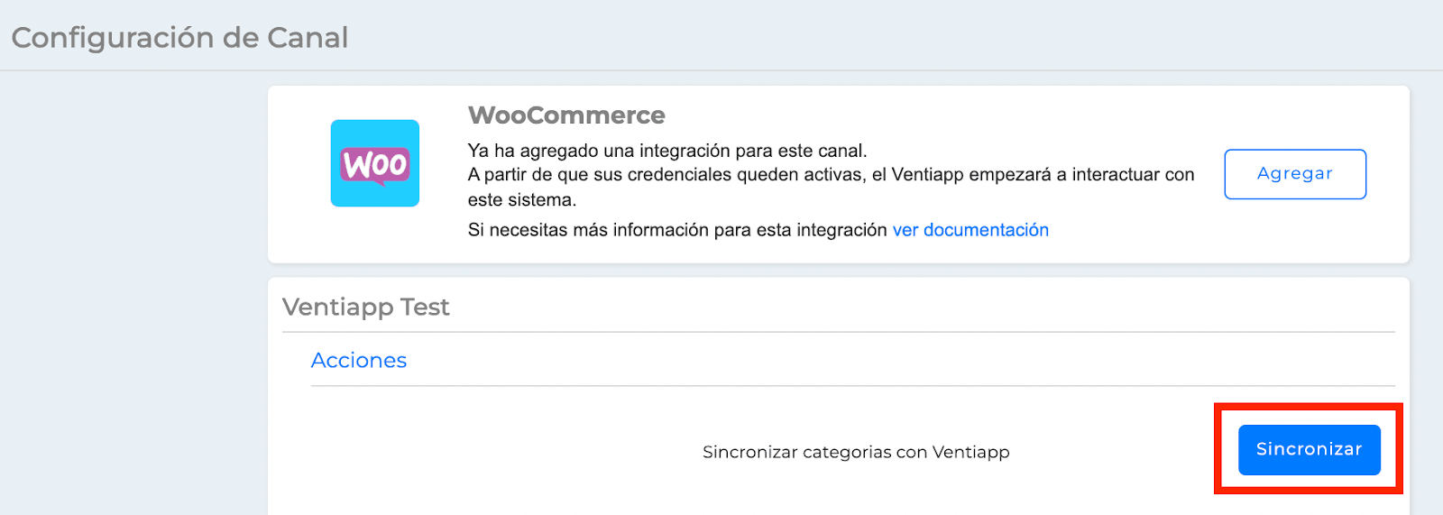 Configuración WooCommerce
