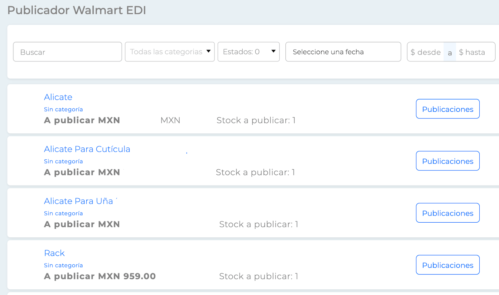 Publicador de Walmart