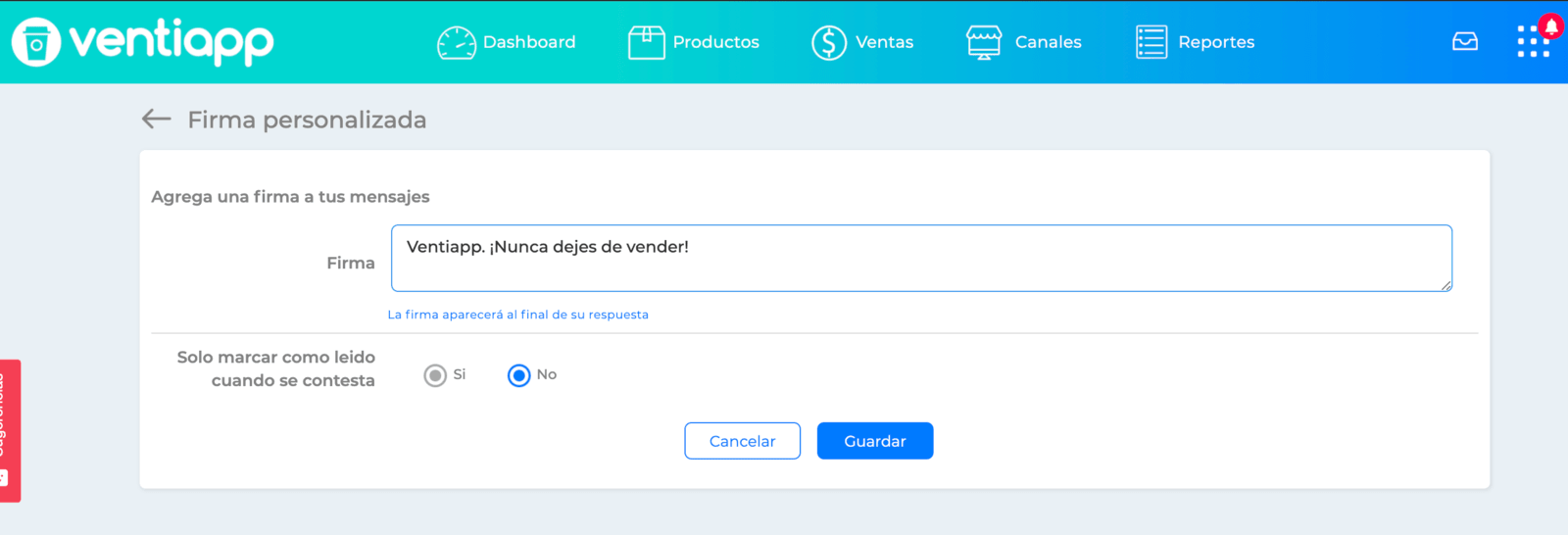 Creación de firma