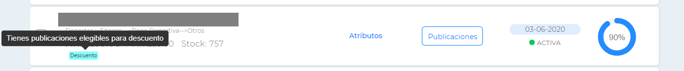 Tag de elegibilidad para descuento