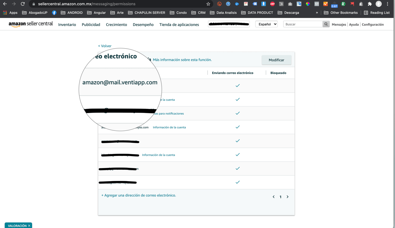 Configuración Facturación Amazon