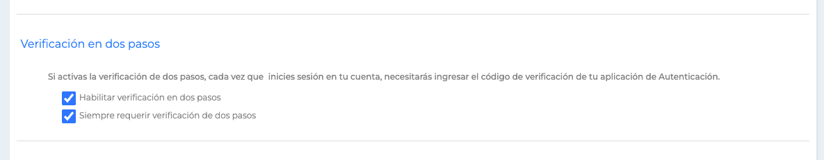 Verificación de 2 pasos