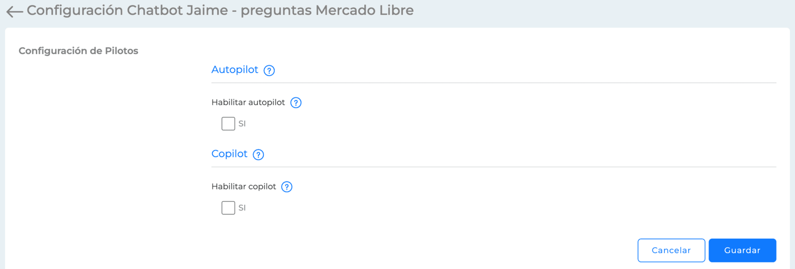 Configuración Jaime