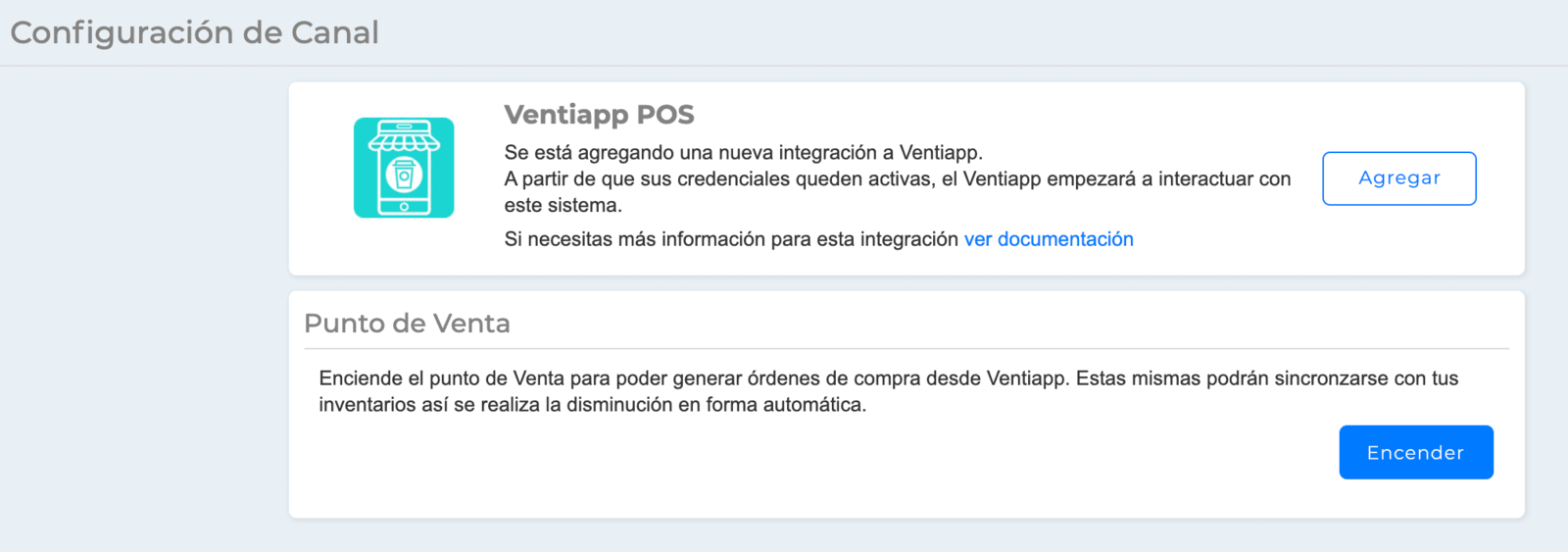 Configuración de Ventiapp POS