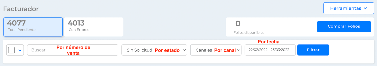 Buscador de facturas