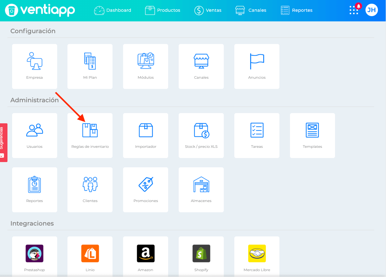 Configuración de la cuenta