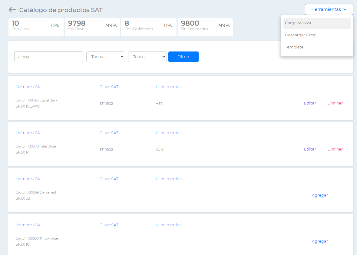 Configuración de Facturación