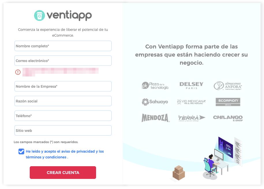 Registro Ventiapp