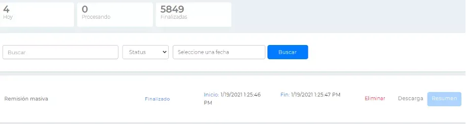 Tarea Remisón Masiva