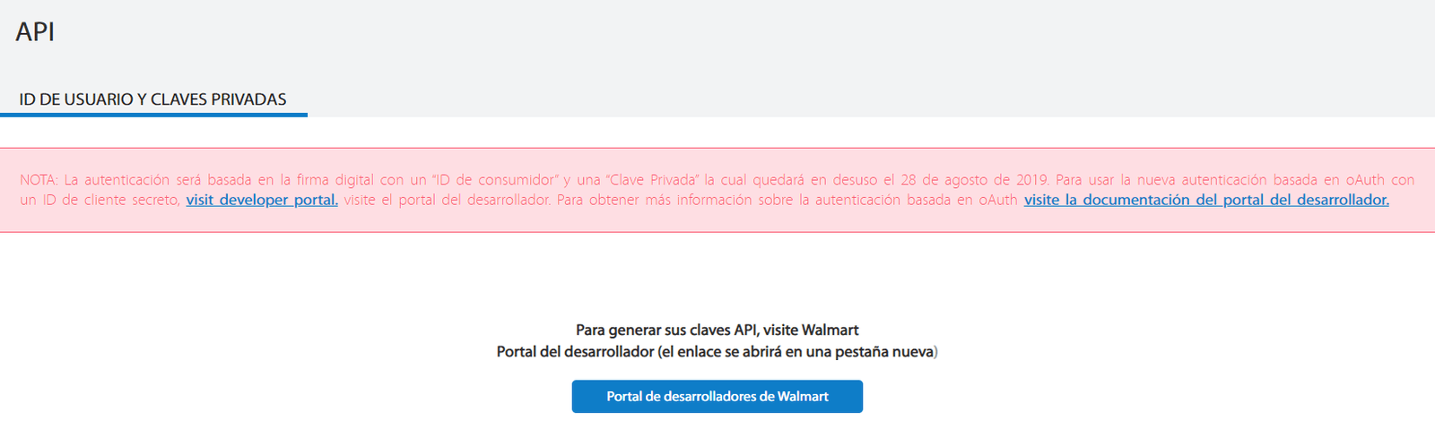 Generando Credenciales API