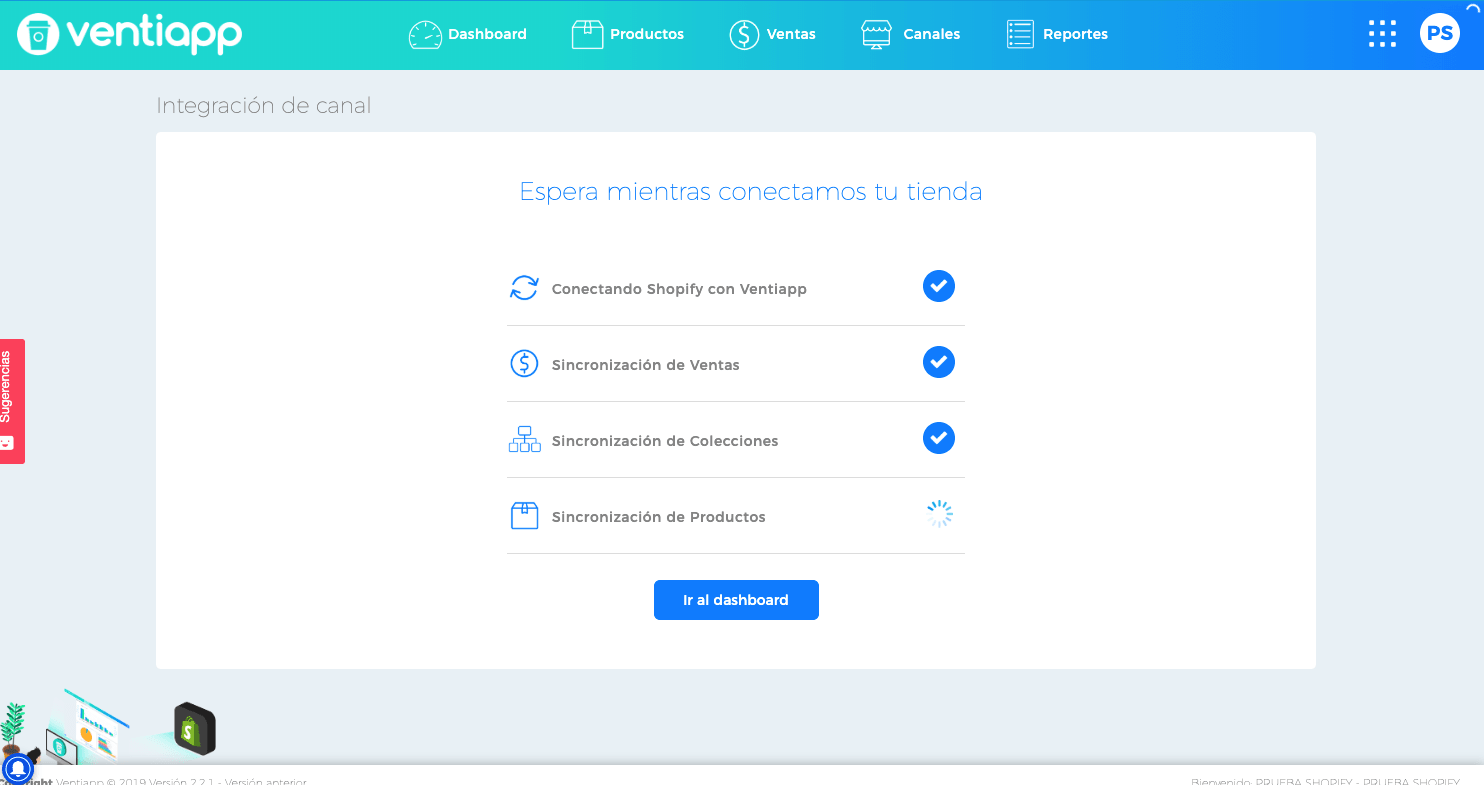 Conectando tu tienda de Shopify