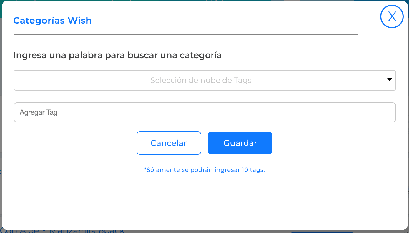 Asignación Nube de Tags