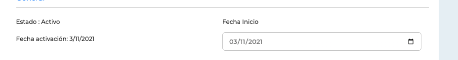 Fecha Inicio