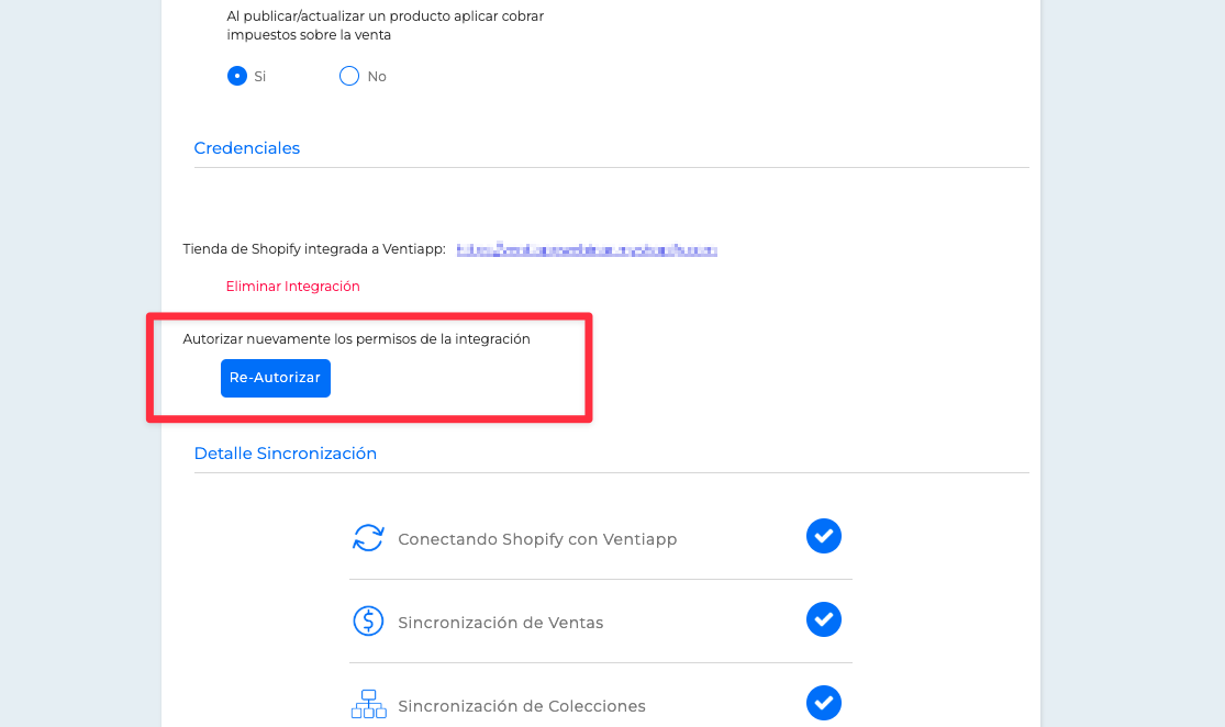 Configuración Shopify - Credenciales