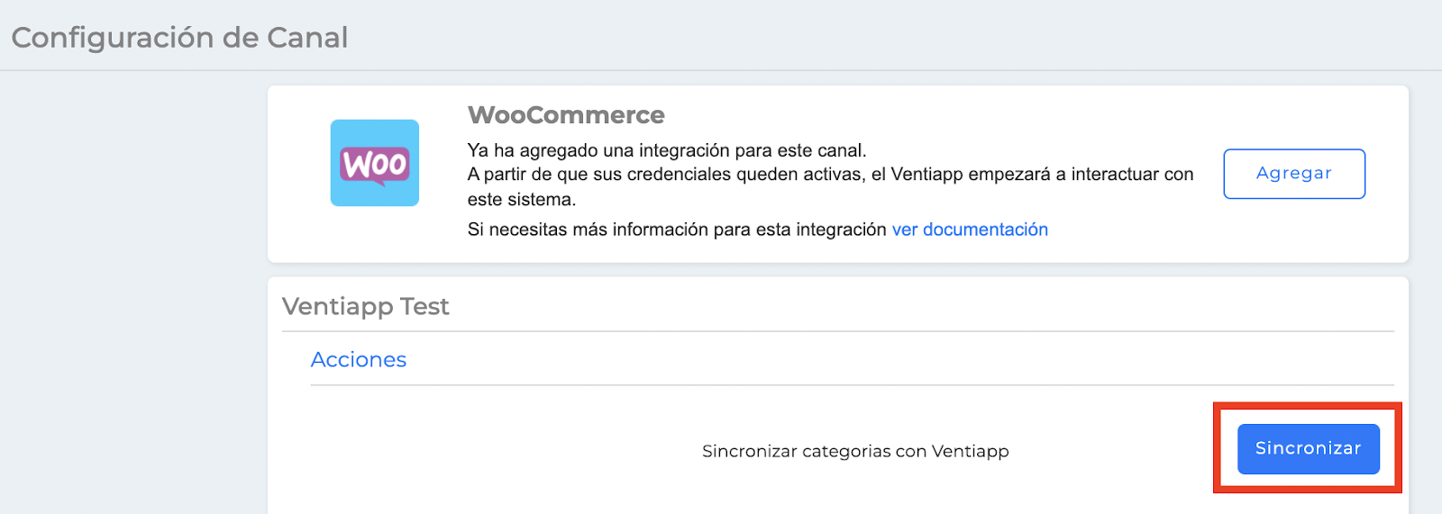 Configuración WooCommerce