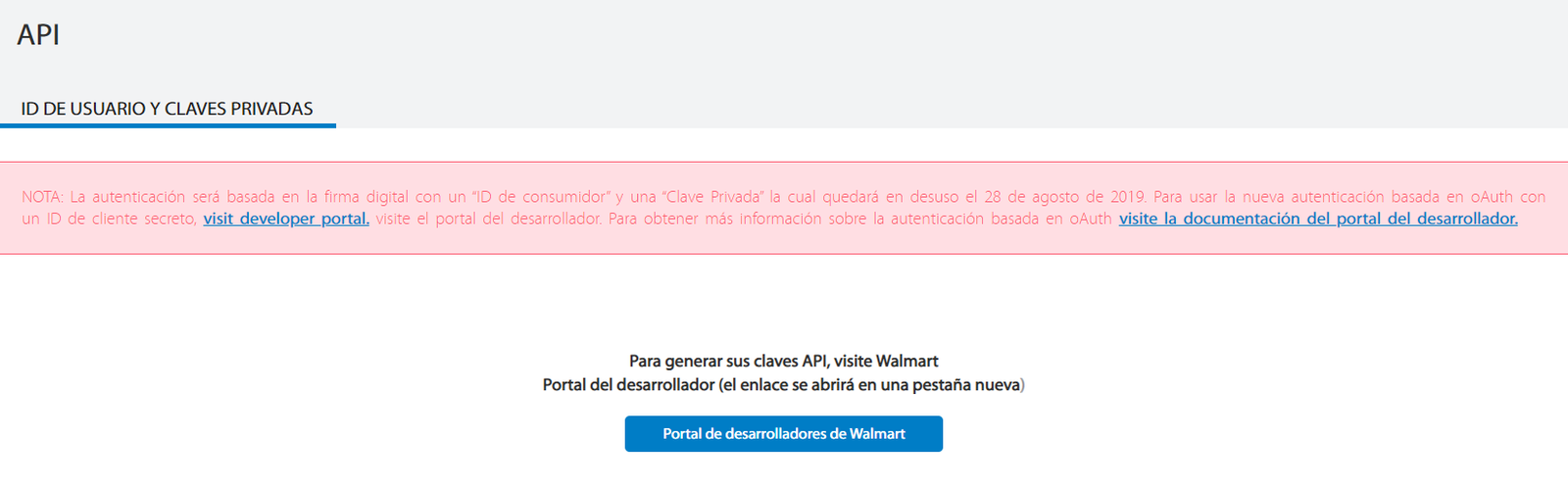Generando Credenciales API