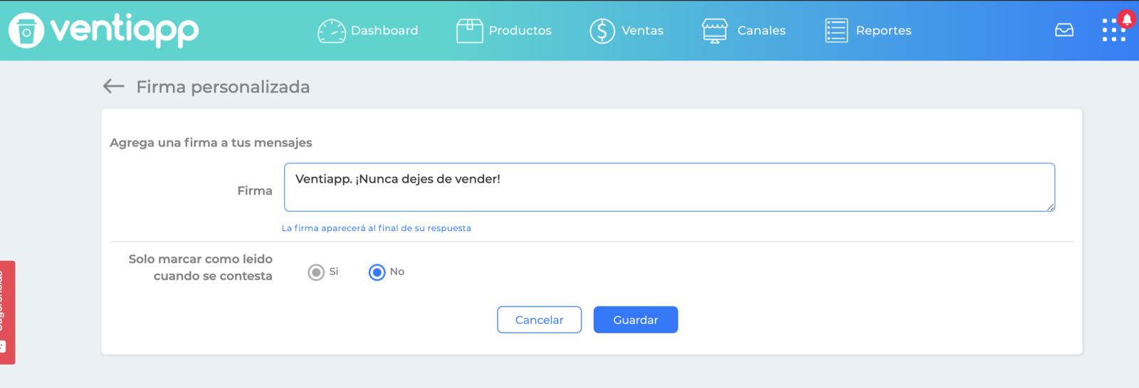 Creación de firma