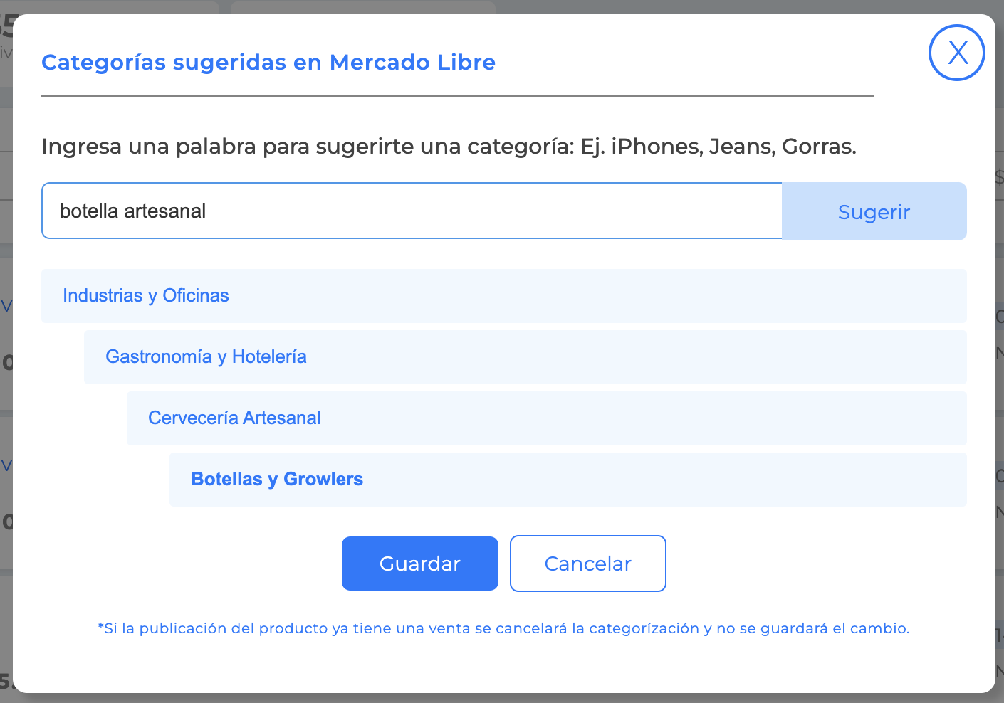 Categorización (rama de categorías)