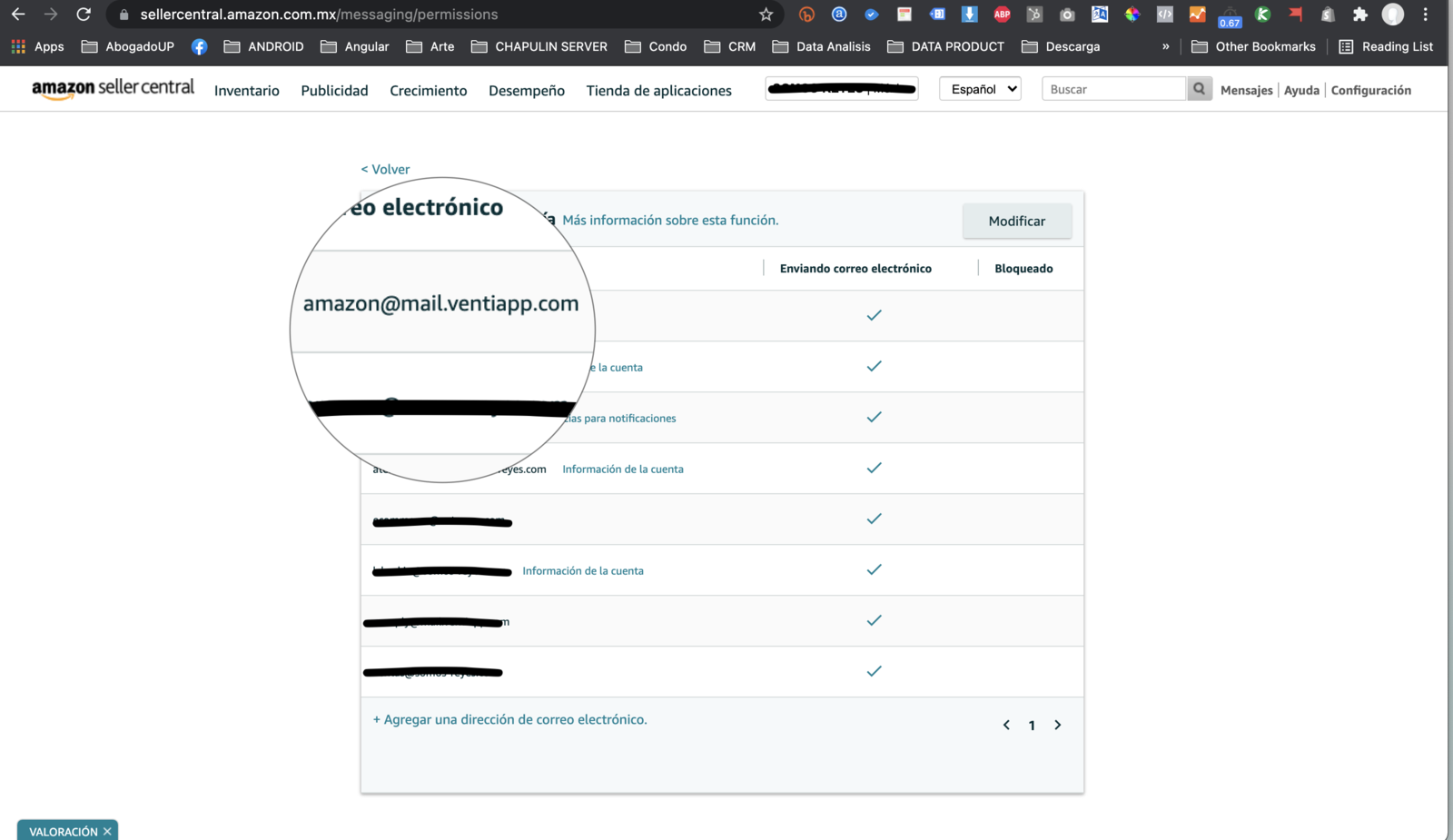 Configuración Facturación Amazon