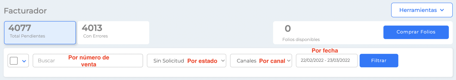 Buscador de facturas