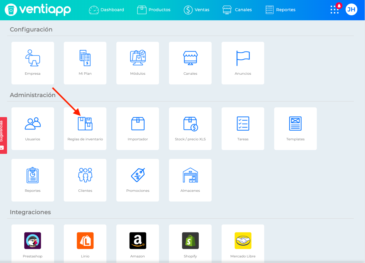 Configuración de la cuenta