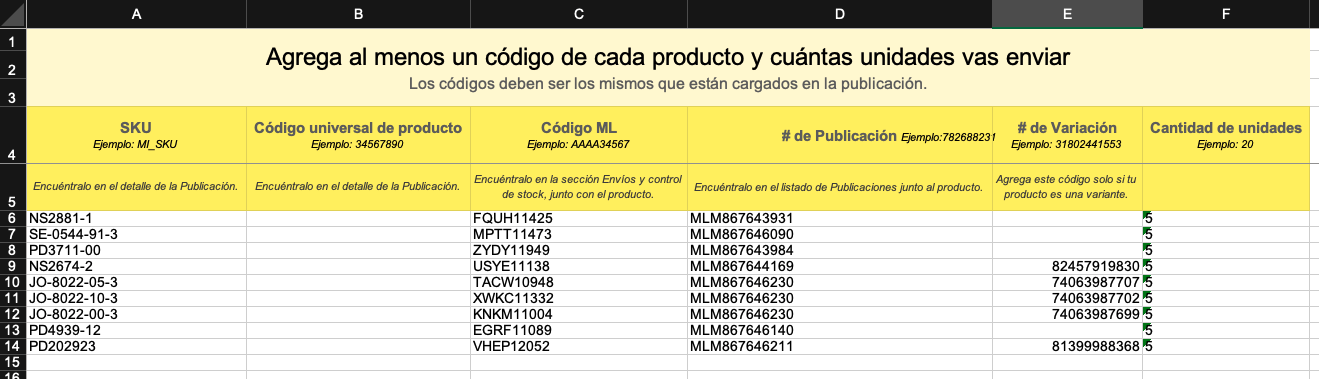 Ejemplo de como trasladar las columnas